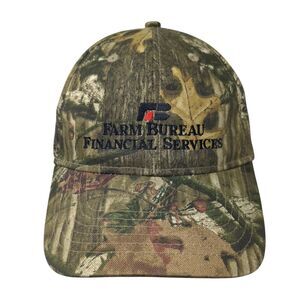 Farm Bureau Financial Services Strapback Hat Camouflage OS Adjustable W/Tag Katl